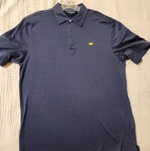 Masters Golf Shirt Sz L, Blue And Black